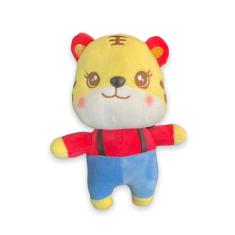 Brinquedo de pelúcia Tigre com calças de 25 cm - Estilo Kawaii - Unissex