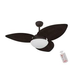 Ventilador De Teto Marrom 3 Pás Palmae Tabaco 220V