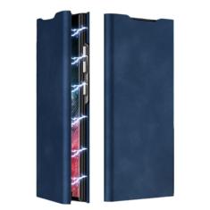 CQJZCFCC Capa carteira para Samsung Galaxy S24/S24 Plus/S24 Ultra, capa flip magnética de couro PU com compartimentos para cartões, suporte à prova de choque, revestimento interno de policarbonato,