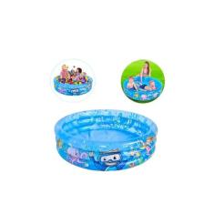 Piscina Infantil Reforçada Inflável 88,5L Redonda Fundo Mar - Ark Toys