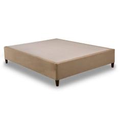 Cama Box Base Universal Queen ClickBox Suede Clean (158x198x28) - Herv