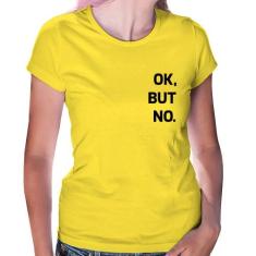 Baby Look Ok, but no. - Foca na Moda, Amarelo, G