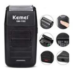 Barbeador Shaver Elétrico Sem Fio Kemei 2 Lâminas Km-1102 - Nacionals