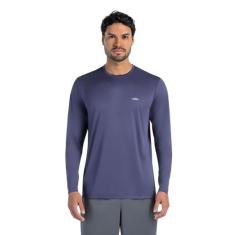 Camiseta Manga Longa Essential Olympikus Masculina, Azul, M