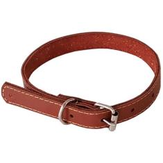 Coleira Para Cachorro em Couro Ajustável Reforçada Cães Pet - N 9 - CR