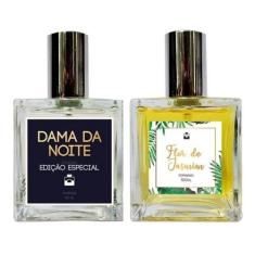 Kit Perfumes Dama Da Noite + Jasmim + Brinco 4Mm - Essência Do Brasil