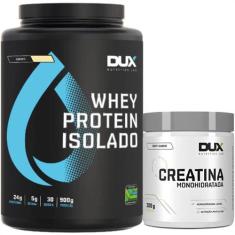 Whey Protein Isolado Dux 900g + Creatina Monoidratada 100%Pura Dux 300