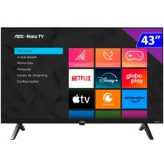Smart TV AOC DLED 43 Polegadas Full HD Wi-Fi Roku TV 43S5045