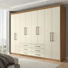 Guarda Roupa Casal 8 Portas e 6 Gavetas Master - Santos Andirá