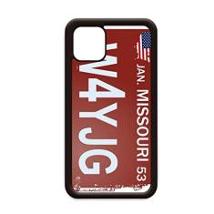 Capa padrão americano de número de carro para iPhone 12 Pro Max para Apple Mini Mobile Case Shell