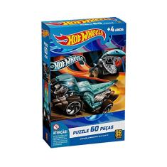 Quebra-Cabeça Hot Wheels 60 Peças - Grow