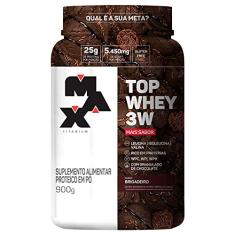 Max Titanium Top Whey 3W - Brigadeiro 900G