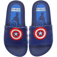 Chinelo Slide Marvel Ultimato, Grendene Kids, Meninos, Azul, 30