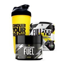 Kit Creatina Fuel 150g + Pre Treino Full Tilt + Coqueteleira 600ml-Unissex