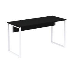 Mesa Escritório P25 TUB Pandin 120 cm (larg) Tampo MDP Preto Pé Aço Tu