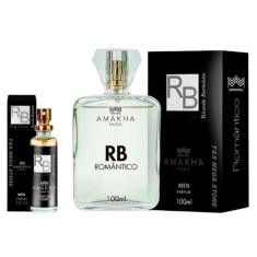 Kit Perfume Masculino RB Amakha Paris 100ml e 15ml Bolso