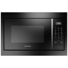 Micro-ondas Brastemp de Embutir com 18 Receitas Pré Programadas e Design Sofisticado Preto 32L BM146AE