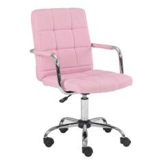 Cadeira de Escritório Secretária Giratória Fitz Rosa - Mobly