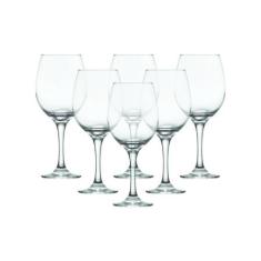 Conjunto De Taças De Vidro Para Vinho 600 Ml 6 Peças - Nadir Figueired
