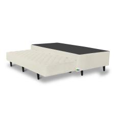 Base Box para Colchão Solteiro Itaflex Lyon com Cama Auxiliar 42x88x188 cm - Bege	