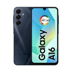 Celular Samsung Galaxy A16, 256gb + 8GB Ram, Câmera De Até 50mp, Tela 6.7, Nfc, Ip54, Bateria 5000 Mah Preto - 256 Gb - Bi-volt