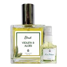 Perfume Violeta & Aloés 100ml Feminino - Blend de Óleo Essencial Natural + Perfume de presente