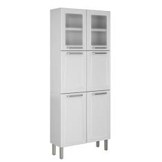 Paneleiro Duplo C/vidro Cozinhas Itatiaia Tarsila - 6 Portas - Branco