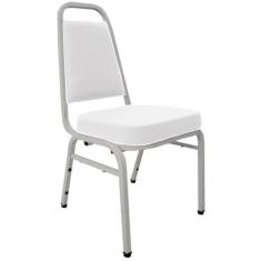 Cadeira Empilhável para Auditórios Linha Hotel Plus Branco