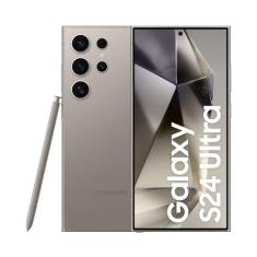 Smartphone Samsung Galaxy S24 Ultra, Galaxy AI, Selfie de 12MP, Tela de 6.8" 1-120Hz, 512GB, 12GB RAM - Titânio Cinza (Recondicionado)