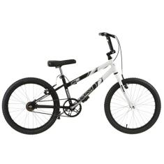 Bicicleta de Passeio Ultra Bikes Esporte Bicolor Rebaixada Aro 20 Reforçada Freio V-Brake Infantil Juvenil Preto/Branco