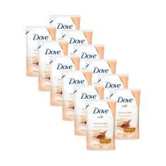 Kit 12 Refil Sabonete Líquido Dove Karité e Baunilha 200ml	