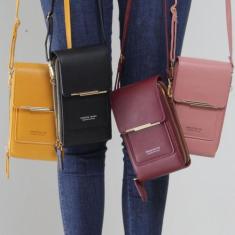 Bolsa Carteira Feminina Transversal  Executivo Leve Visor - AlwyStore,