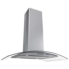 Coifa Ilha Nardelli Civc Vidro Curvo Inox 220v