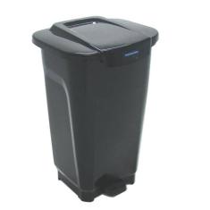 Lixeira Em Plastico T-Force Preto 50L