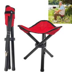 CebraBounze Banqueta de acampamento dobrável para viagem, altura de 35,5 cm e peso máximo de 136 kg, cadeira de festa, cadeira de pesca, para acampamento, pesca, caminhadas, jardinagem e pintura de