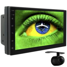 Central Multimídia Mp5 Universal 2 Din 7 Polegadas Android 10 Gps Wifi