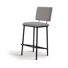 Banqueta Marcele Linho Cinza Daf Mobiliário