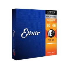 Encordoamento Para Guitarra .010 Light Nanoweb 12052 Elixir