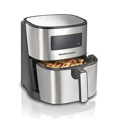 Fritadeira Sem Óleo AIR FRYER DIGITAL Hamilton Beach 5.0L 110v Cinza, 1700W - 35051