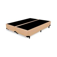Cama Box Blindado King Bipartido NK Camas Sintético Bege 40x193x203