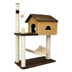 São Pet Arranhador Housey Marrom E Bege