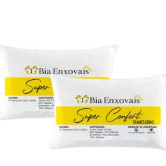 Travesseiro Super Confort 02 peça Percal 180 Fios