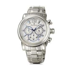 Relógio Pulso Jean Vernier Masculino Aço Cronografo Jv00197