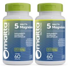 5 Magnésios 60 cps Maltta  Kit 2 Frascos - Duom