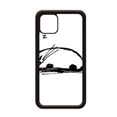Capa Curly Heavy Cat Smile Line para iPhone 12 Pro Max para Apple Mini Mobile Case Shell