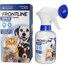 Frontline Antipulgas E Carrapatos Spray Para Cães E Gatos - 250Ml