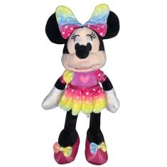 Pelúcia Minnie Rainbow com Luz e Som 40cm Multikids - BR2196
