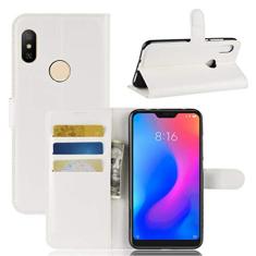 XIAOMI Capa para Redmi Note 6 Pro, capa carteira flip de couro PU premium com compartimento para cartão, suporte e fecho magnético [capa interior à prova de choque de TPU] Compatível com XIAOMI Redmi