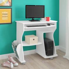 Mesa Para Computador Com Porta CPU Artely 160 Cor Branco