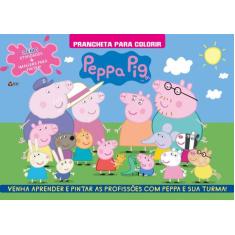 Livro - Peppa Pig Prancheta Para Colorir
